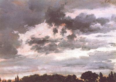Adolph von Menzel Study of Clouds (nn02) France oil painting art